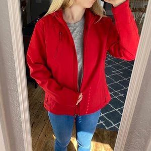 Red jacket from double diamond